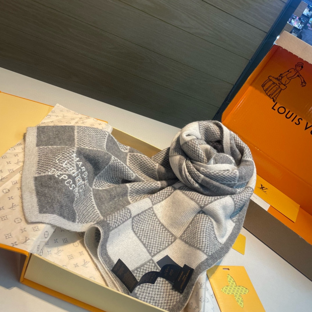 LV Fluffygram Scarves